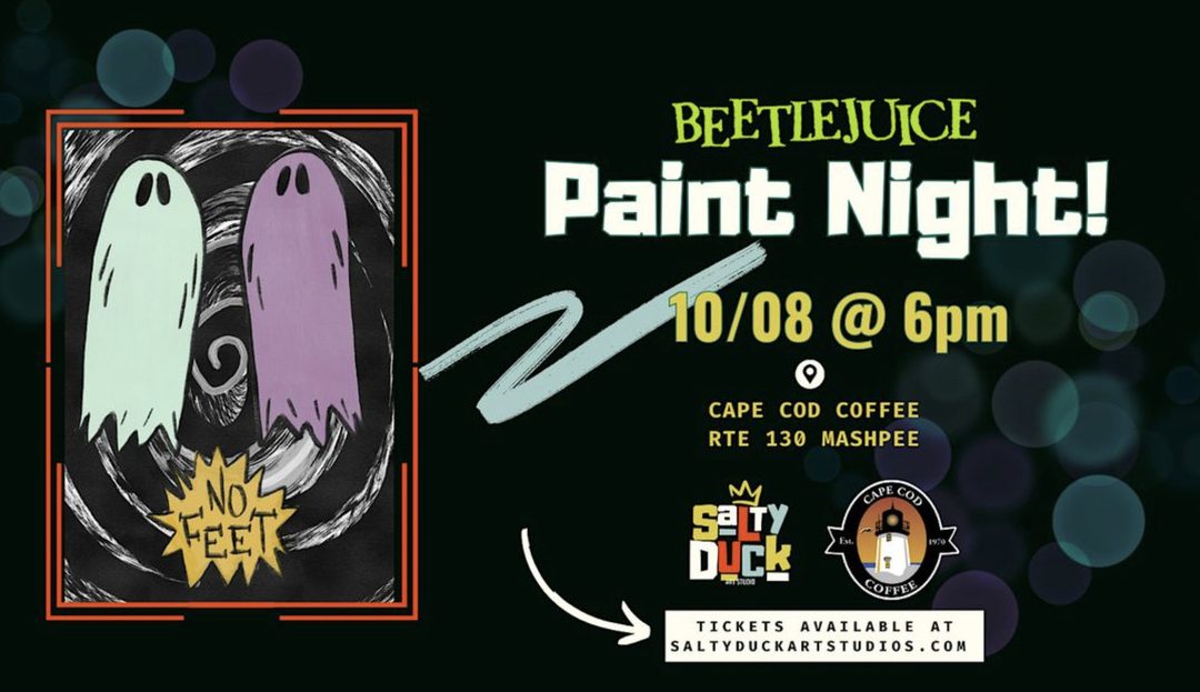 Create Your Own Beetlejuice Masterpiece at Cape Cod Coffee