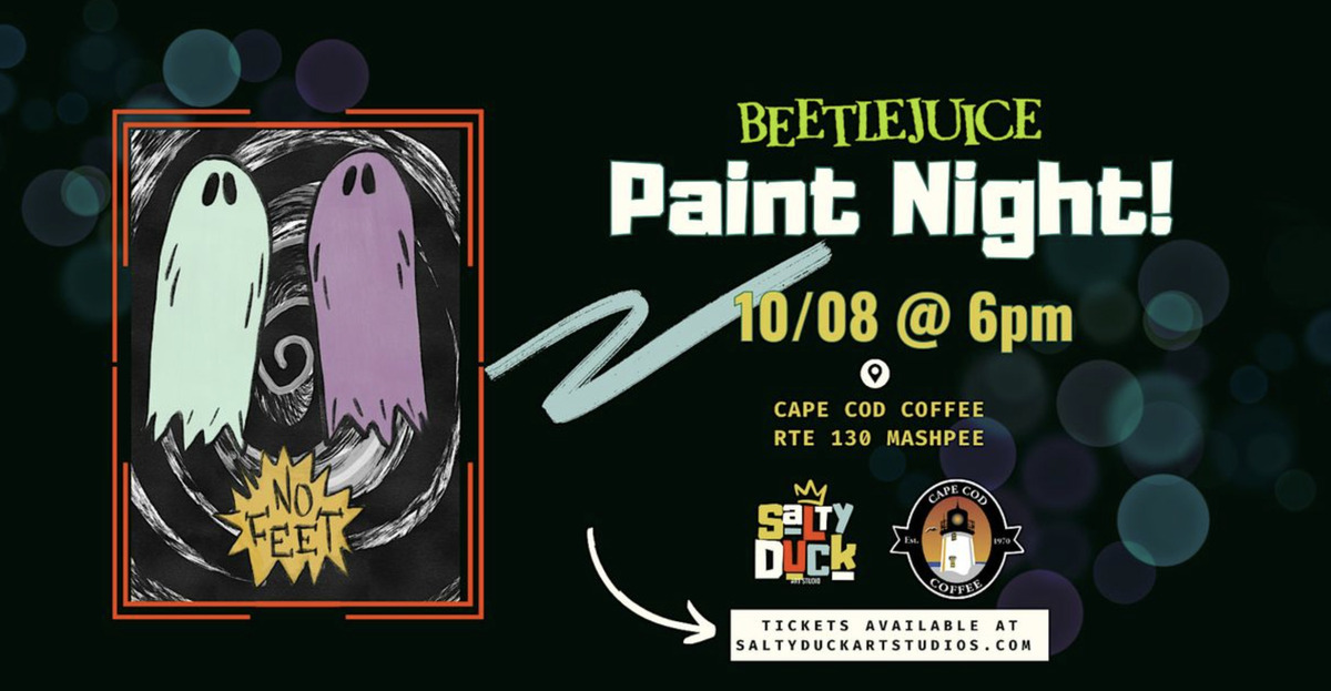 Create Your Own Beetlejuice Masterpiece at Cape Cod Coffee