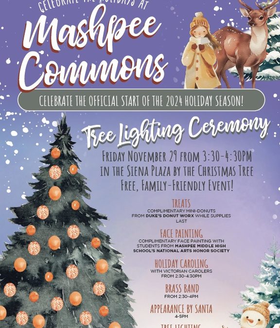 Celebrate Togetherness: The Annual Tree Lighting at Mashpee Commons